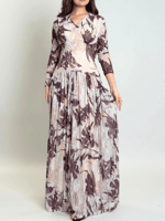 فستان ظلال الورد – دانتيل مطبوع