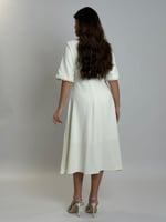 فستان أناقة المارون – قصة ميدي كلاسيك