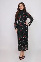 فستان ورد المساء – طباعة أنثوية