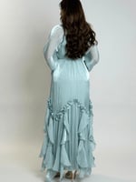 فستان ليالي البرقوق – شيفون مزهّر