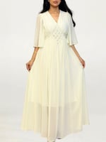 فستان لؤلؤ الشيفون