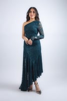 فستان سحر الدانتيل المتدرّج