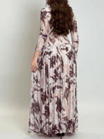 فستان ظلال الورد – دانتيل مطبوع