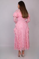 فستان رُقيّ الكشكش – دانتيل ناعم