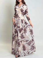 فستان ظلال الورد – دانتيل مطبوع