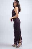 فستان هالتر مطرّز أنيق Embroidered Halter Neck Eve...