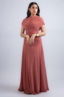 فستان إليجانس درابيه الطويل