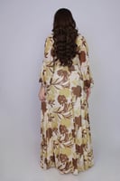 فستان طويل بنقشة زهور