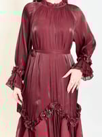 فستان ليالي البرقوق – شيفون مزهّر