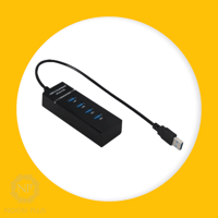 كابل محول بأربعة منافذ USB .