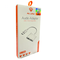 وصلة2 في 1 تايب سي منفذ Aux ومنفذ للشحن الاصلي