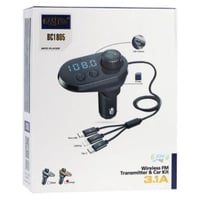 جهاز ارسال بلوتوث واتصال وشحن للاجهزه مزود بمدخل ذ...