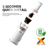 MIUI Petit عصارة بطيئة ، سهلة التنظيف صانع عصير كه...