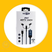 كابل محول HDMI 3 في 1، من Lightning/Type-C/Micro U...