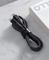 انكر كابل يو اس بي سي الى لايتنينج نايلون مضفر قما...