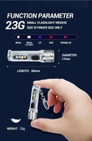 مصباح يدوي صغير سلسلة مفاتيح LED مصباح يدوي محمول...