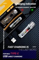 مصباح يدوي صغير سلسلة مفاتيح LED مصباح يدوي محمول...