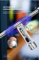 مصباح يدوي صغير سلسلة مفاتيح LED مصباح يدوي محمول...