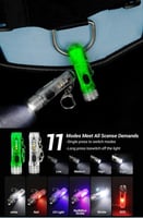 مصباح يدوي صغير سلسلة مفاتيح LED مصباح يدوي محمول...