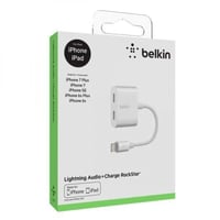 وصلة شاحن وسماعة للايفون الاصلية من شركة Belkin
