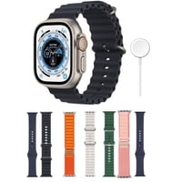 ساعة الترا بشاحن لاسلكي مع 7 اساور لجميع المقاسات...