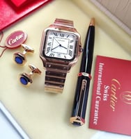 طقم كارتير ساعة كارتير وقلم كارتير وكبكات