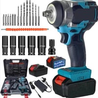 مجموعة مفتاح عدة عزم كهربائي لاسلكي شديد التحمل، 1...