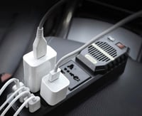 عاكس كهربائي للسيارة 200 واط - محول تيار مستمر 12...