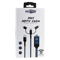 كابل محول HDMI 3 في 1، من Lightning/Type-C/Micro U...