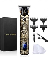 مجموعة ماكينة حلاقة كهربائية لاسلكية احترافية بشفر...