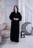 عبايه مخمل مطرزه بفصوص