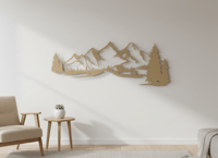 لوحة جبال جليديه