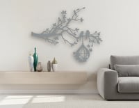 منظر على شكل غصن وقفص