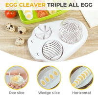 قطاعة بيض 3 في 1 من يلاجوي: قطاعة بيض مسلوقة صلبة...