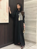 عباية بليزر كتان ب أضافه حرير من جهه وحده