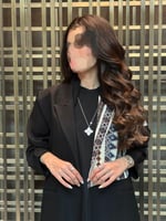 عباية بليزر كتان ب أضافه حرير من جهه وحده