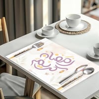 لبادة طاولة ثيم رمضان فلورال - 12 حبة