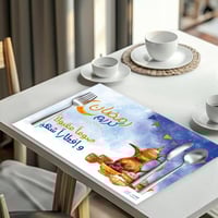 لبادة طاولة ثيم رمضان الألوان المائية - 12 حبة