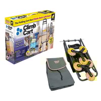 عربة التسوق وصعود السلم