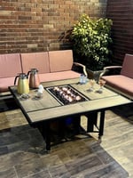 موقد الحديقة أسود