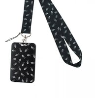 حامل بطاقة عالرقبة اسود