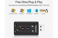 كرت صوت USB خارجي يو اس بي 7.1