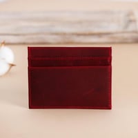 محفظة بطاقات رجالية همه - أحمر