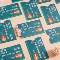 كروت عيديات اخضر - مجموعة من 6 كروت