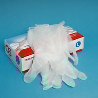 قفازات فينيل لارج 70حبة