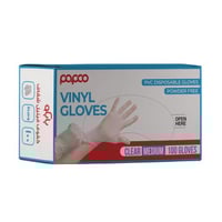 قفازات الفينيل وسط