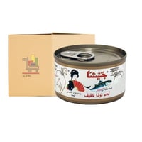 كرتون لحم تونا من جيشا 90جرام 48 حبة