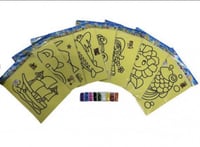 ورق تلوين رمل صغير/1قطعة