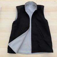 سديري وجهين (رصاصي - اسود)