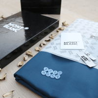 قماش مونت بلانك شتوي ازرق لون رقم 702